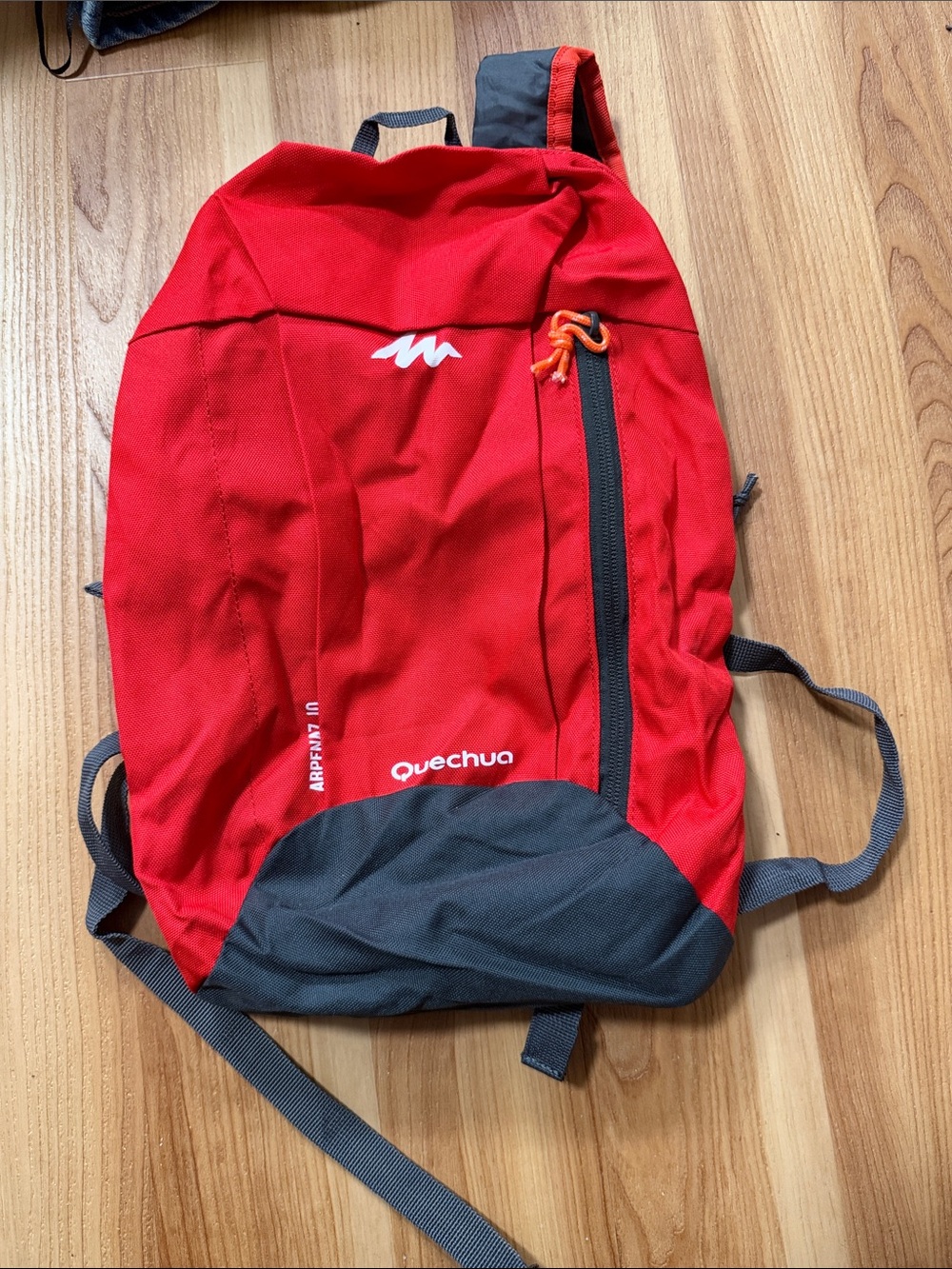 Quechua Red and Gray Men's Daypack Backpack